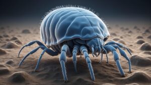 ai generated, mites, bed bug, arachnid, gruesome, dust, abstract